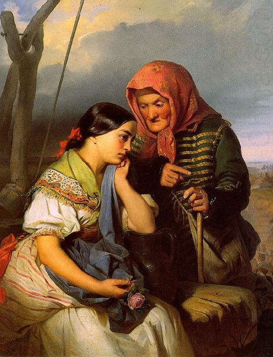  Alajos Gyorgyi  Giergl Consolation A china oil painting image